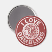 I Liebe Gambling Magnet (Vorderseite/Rückseite)