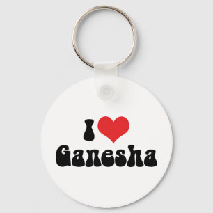 I Liebe Ganesha Schlüsselanhänger