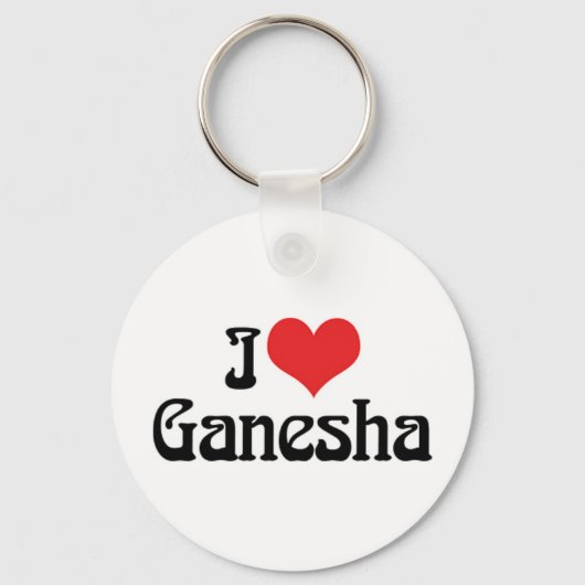 I Liebe ganesha Schlüsselanhänger (Vorderseite)