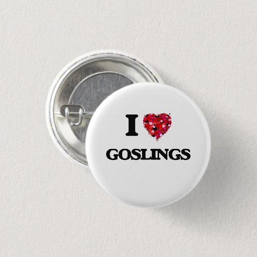 I Liebe-Gänschen Button (Vorne & Hinten)