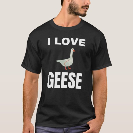 I Liebe Gänse T-Shirt (Vorderseite)
