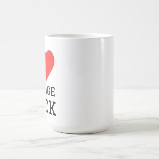 I Liebe Garage Rock Kaffeetasse (Mittel)