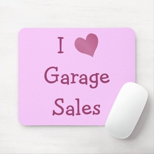 I Liebe Garagenverkauf Mousepad (Mit Mouse)