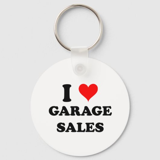 I Liebe Garagenverkauf Schlüsselanhänger (Vorderseite)