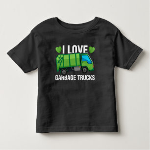 I Liebe Garbage Trucks Kleinkind T-shirt