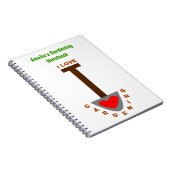 I Liebe Garening Spread Custom Notebook Notizblock (Rechte Seite)