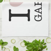 I LIEBE GARLIC GESCHIRRTUCH (Gefaltet)
