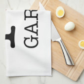 I LIEBE GARLIC GESCHIRRTUCH (Viertel Falte)