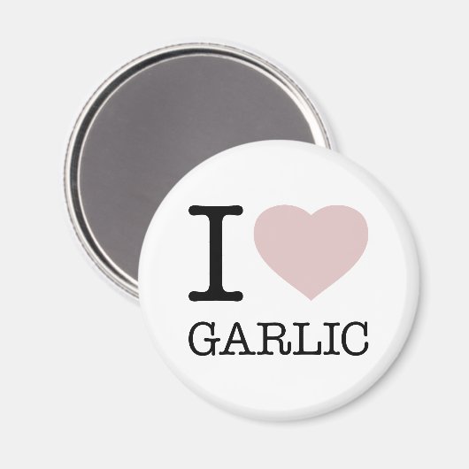 I LIEBE GARLIC MAGNET (Vorderseite/Rückseite)