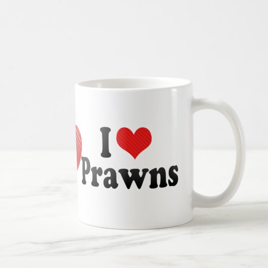 I Liebe-Garnelen Kaffeetasse (Rechts)