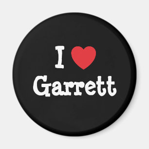 I Liebe Garrett Herz Brauch personalisiert Magnet
