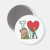 I Liebe Gartenarbeit Magnet (Vorderseite/Rückseite)