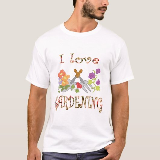 I Liebe-Gartenarbeit T-Shirt (Vorderseite)