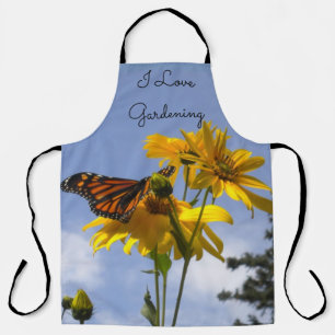 I Liebe Gartenbau - Blumen und Schmetterling III Schürze