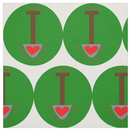 I Liebe Gartenkunststoff Stoff (Muster)