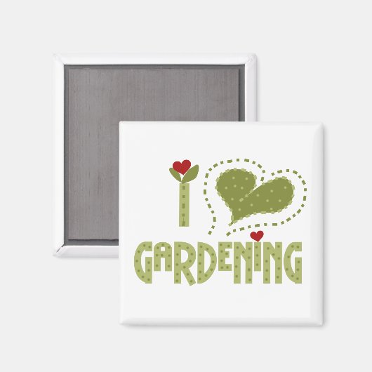I Liebe Gartenmöbel und Geschenke Magnet (Vorderseite/Rückseite)