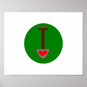 I Liebe Gartenplakat Poster