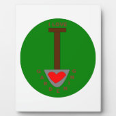 I Liebe GartenPlaque Fotoplatte (Vorderseite)
