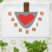 I Liebe Gartenplatz Küchentuch (Gefaltet)