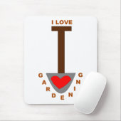 I Liebe Gartenspade Mousepad (Mit Mouse)