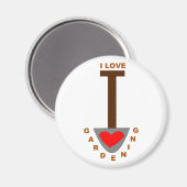 I Liebe Gartenspass Magnet (Vorderseite/Rückseite)