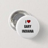 I Liebe Gary, Indiana Button (Vorne & Hinten)