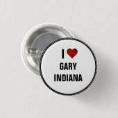 I Liebe Gary, Indiana Button (Vorne & Hinten)