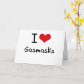 I Liebe Gasmasks Karte (Gelbe Blume)