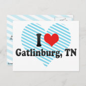 I Liebe Gatlinburg, TN Postkarte (Vorne/Hinten)