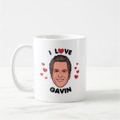 I Liebe Gavin Newsom Kaffeetasse (Links)