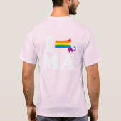 I LIEBE GAY MASSACHUSETTS - WEISS -.png T-Shirt (Rückseite)