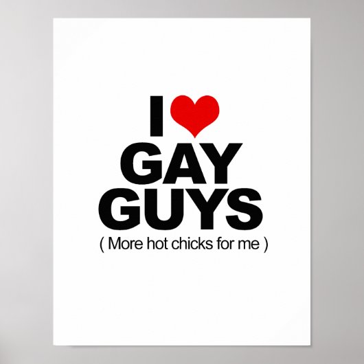 I Liebe Gay Typ Poster (Vorne)