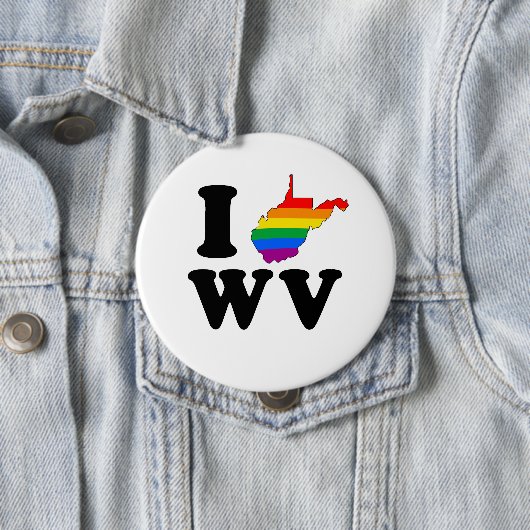 I LIEBE GAY WEST VIRGINIA BUTTON (Beispiel)
