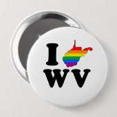 I LIEBE GAY WEST VIRGINIA BUTTON (Vorne & Hinten)