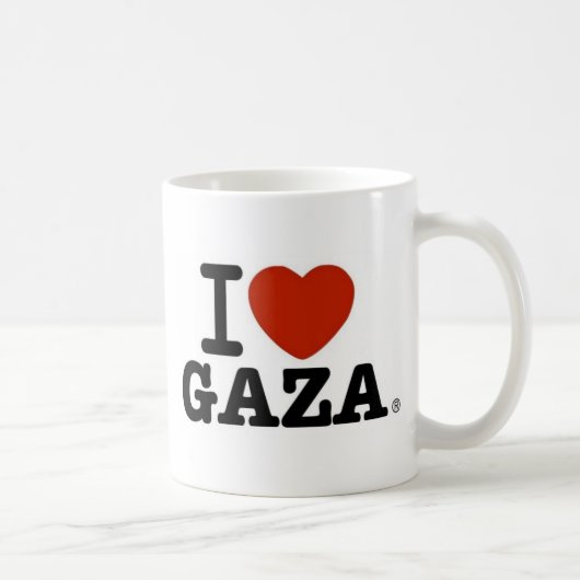 I Liebe Gaza Kaffeetasse (Rechts)