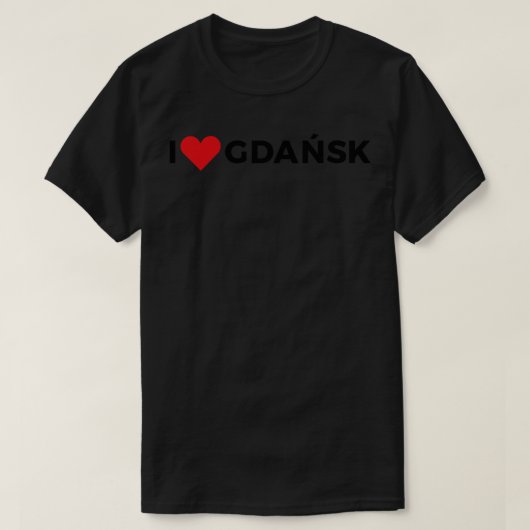 I Liebe Gdansk T-Shirt (Design vorne)