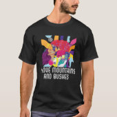 I Liebe Gebirge und busches Bisexuelles Bisexualit T-Shirt (Vorderseite)