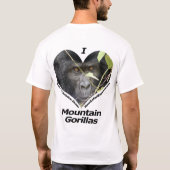 I Liebe-Gebirgsgorilla-T - Shirt 4 (Front u. (Rückseite)