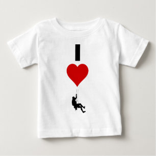 I Liebe-Gebirgsklettern (Vertikale) Baby T-shirt