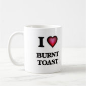 I Liebe gebrannter Toast Kaffeetasse (Links)