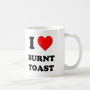I Liebe gebrannter Toast Kaffeetasse