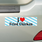 I Liebe-gebratenes Huhn Autoaufkleber (Auf Auto)