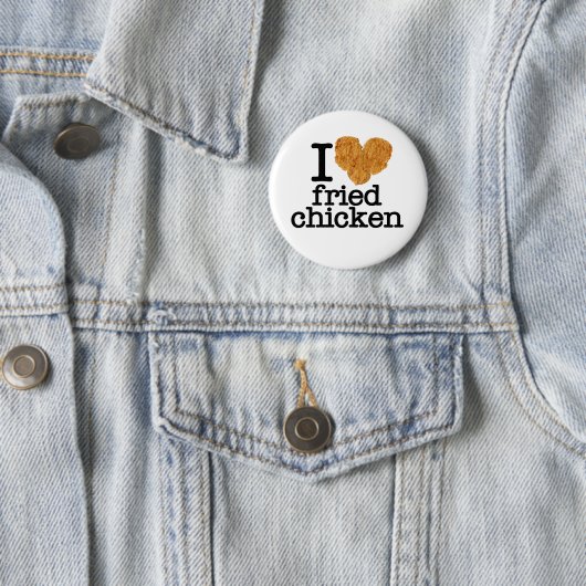 I Liebe-gebratenes Huhn Button (Beispiel)