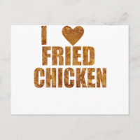 I Liebe gebratenes Huhn