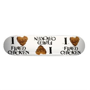 I Liebe-gebratenes HuhnSkateboard Skateboard