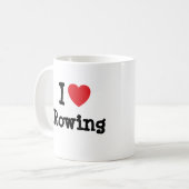 I Liebe Gebräuchliches Herzstück personalisiert Kaffeetasse (Vorderseite Links)
