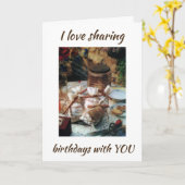 I LIEBE **GEBURTSTAG MIT IHNEN TEILEN** KARTE (Gelbe Blume)