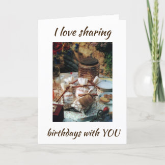 I LIEBE **GEBURTSTAG MIT IHNEN TEILEN** KARTE