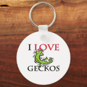 I Liebe Geckos Schlüsselanhänger (Vorderseite)