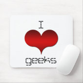 I Liebe Geeks Mousepad (Mit Mouse)